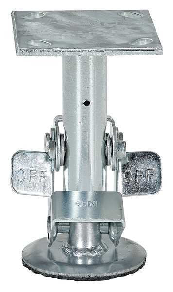 Floor Lck, Top Plate, 6-3/4 in H, 6 in Cstr
