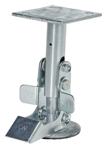 Floor Lck, Top Plate, 6-3/4 in H, 6 in Cstr