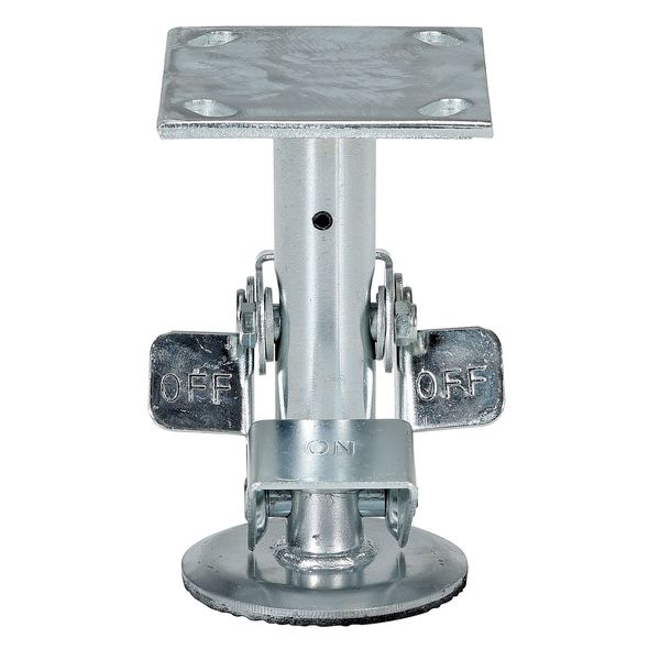 Floor Lck, Top Plate, 6-1/2 in H, 6 in Cstr