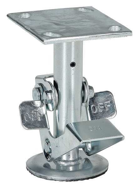 Floor Lck, Top Plate, 6-1/2 in H, 6 in Cstr