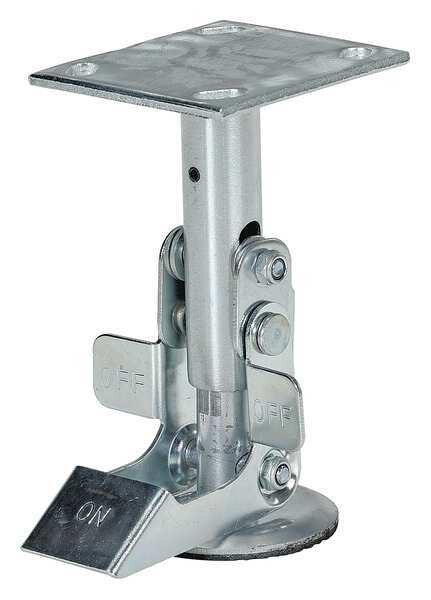 Floor Lck, Top Plate, 6-1/2 in H, 6 in Cstr