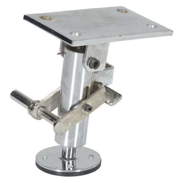 Floor Lck, Top Plate, 8-13/16in H, 6in Cstr