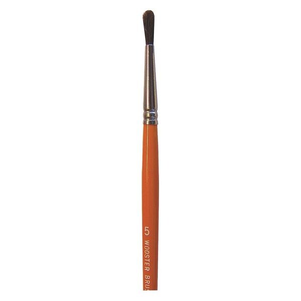 #5 Artist Paint Brush, Camel Hair Bristle, Wood Handle, 1