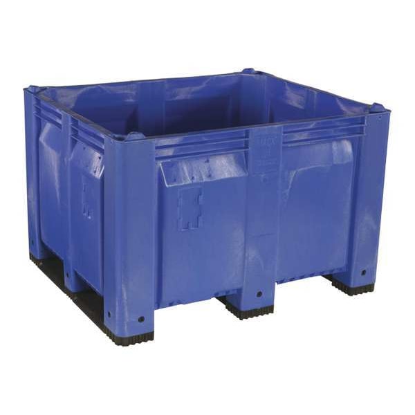 Blue Bulk Container, Plastic, 25.4 cu ft Volume Capacity