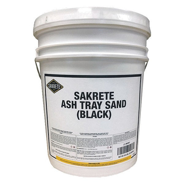 Ash Tray Sand (Black) - 50 lb. Pail