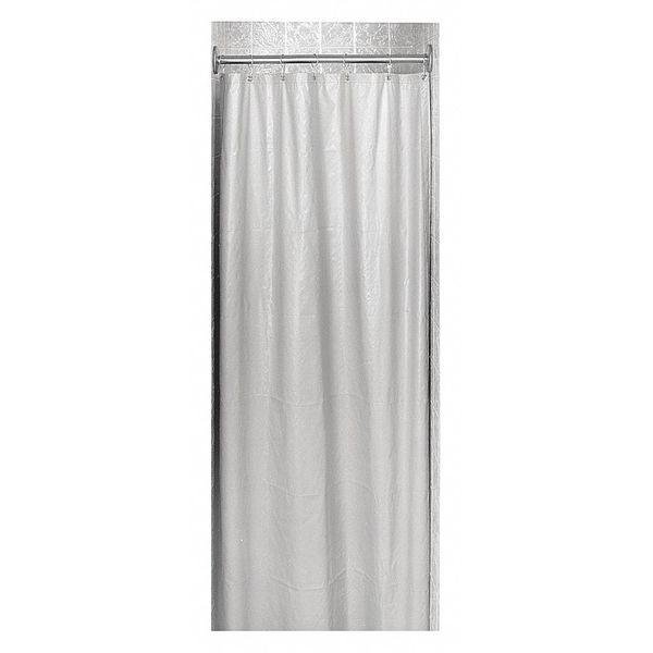 Shower Curtain, Nylon Vinyl, White, 42