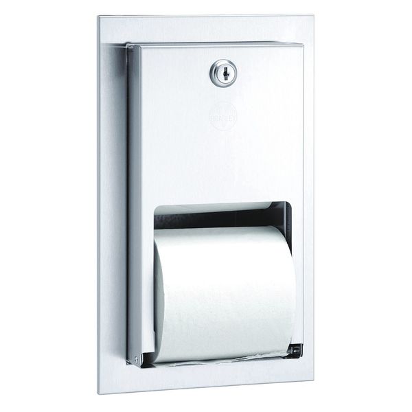 Toilet Tissue Disp, Recessed, Dual