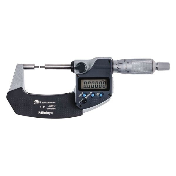 Digimatic Spline Mike 0 to 1Ft Ip to 65