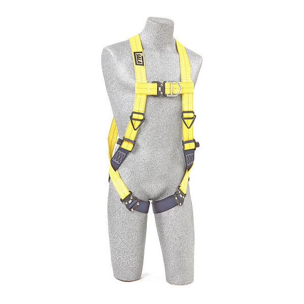 Full Body Harness, Vest Style, XL, Repel(TM) Polyester, Yellow