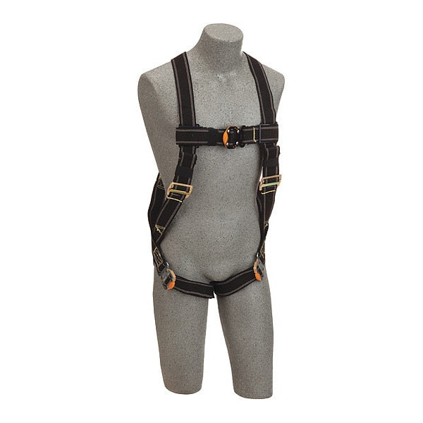 Welders Full Body Harness, Vest Style, XL, Polyester, Black