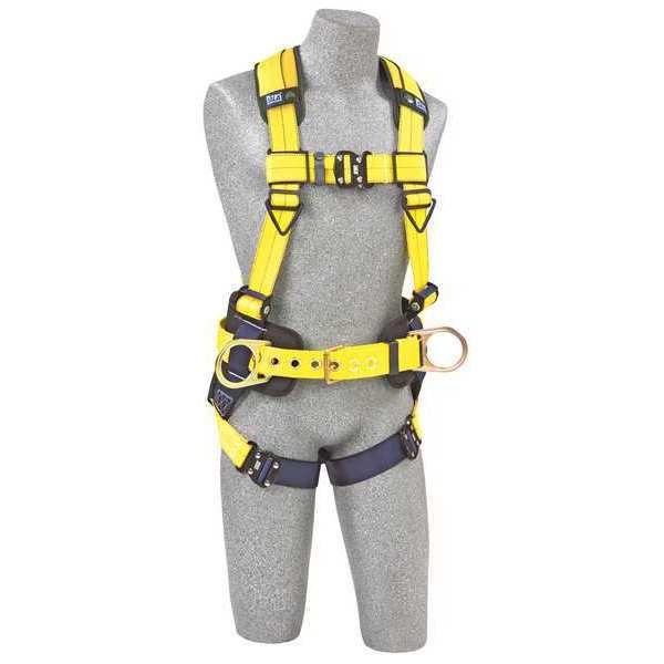 Full Body Harness, Vest Style, XL, Repel(TM) Polyester, Yellow