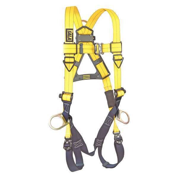 Full Body Harness, Vest Style, Universal, Repel(TM) Polyester, Yellow