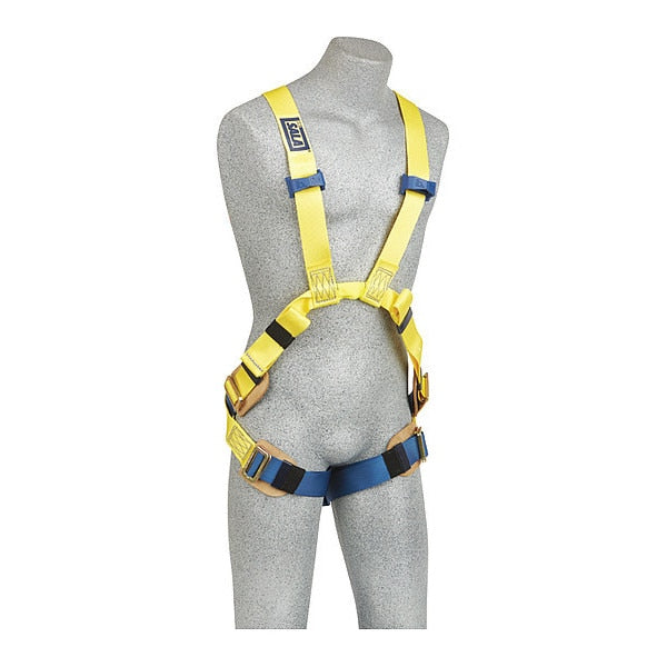 Arc Flash Full Body Harness, Vest Style, S, Nylon, Yellow