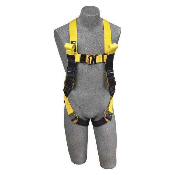 Arc Flash Rescue Full Body Harness, Vest Style, L, Nylon, Yellow