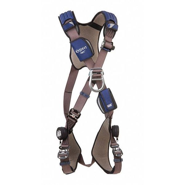Full Body Harness, Crossover Style, 2XL, Repel(TM) Polyester, Gray