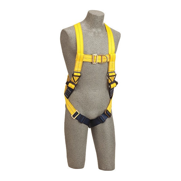 Full Body Harness, Vest Style, 2XL, Repel(TM) Polyester, Yellow