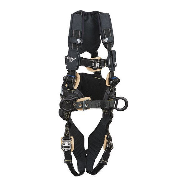 Full Body Harness, Vest Style, 2XL, Nomex(R)/Kevlar(R), Black