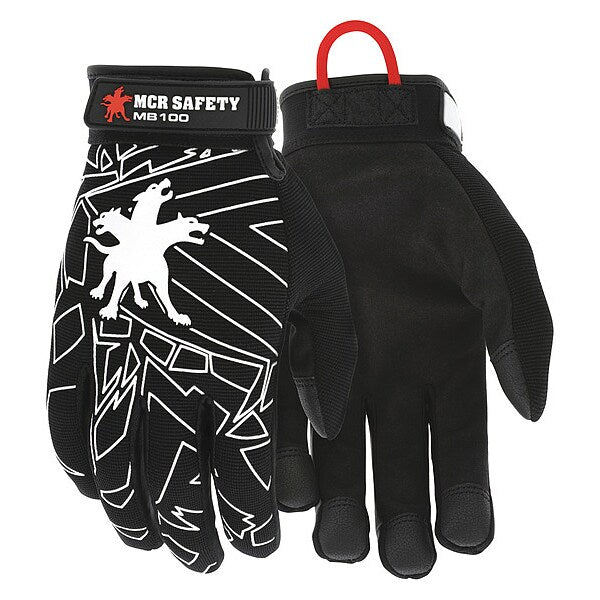 Gloves, Multi-Task, Black, Unlined, L, PR