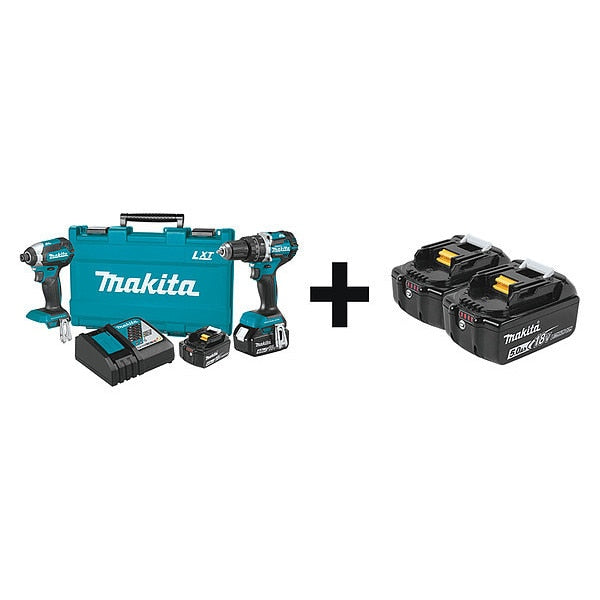 Cordless Combo Kit, 18.0V, 2 Tools, 4.0Ah