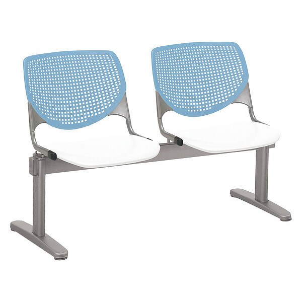 WhiteSeat Beam Seating, 22âL31âH, PolypropyleneSeat, Kool BeamSeries