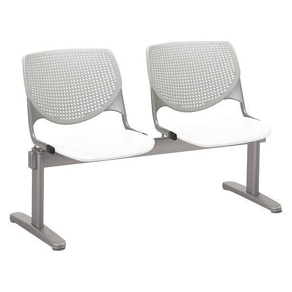 WhiteSeat Beam Seating, 22âL31âH, PolypropyleneSeat, Kool BeamSeries
