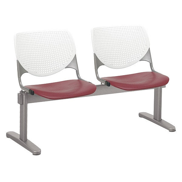BurgundySeat Beam Seating, 22âL31âH, PolypropyleneSeat, Kool BeamSeries