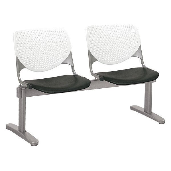 BlackSeat Beam Seating, 22âL31âH, PolypropyleneSeat, Kool BeamSeries