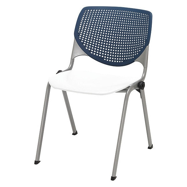Poly Stack Chair, Navy Back