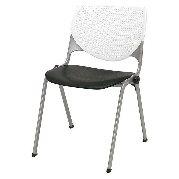 Poly Stack Chair, Black Seat