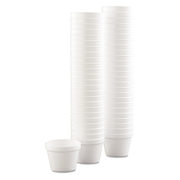 Bowl Container, Foam, 4 oz., White, PK1000