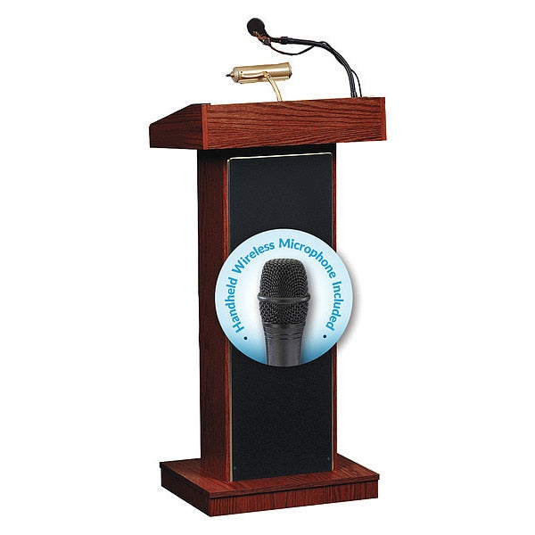 Orator Wireless Sound Lectern, Mahogany