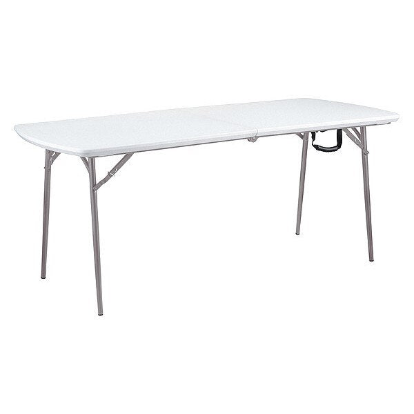 Rectangle Fold-in-Half Table, Gray, 30
