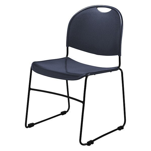 Commercialine Compact Stack Chair, Navy