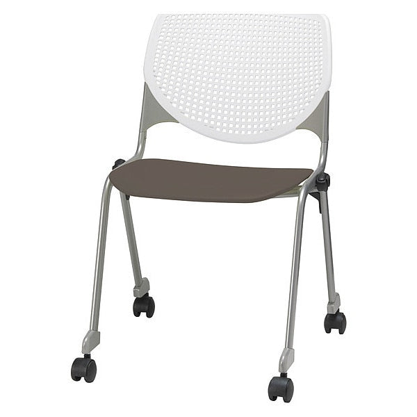Poly Stack Chair, Brownstone Seat