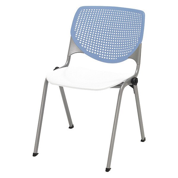 Poly Stack Chair, Peri Blue Back