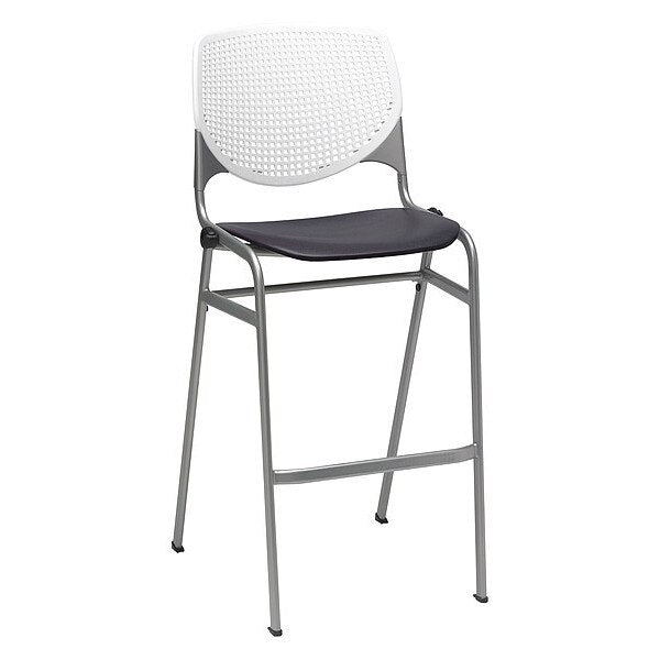 Poly Stack Barstool, Black Seat