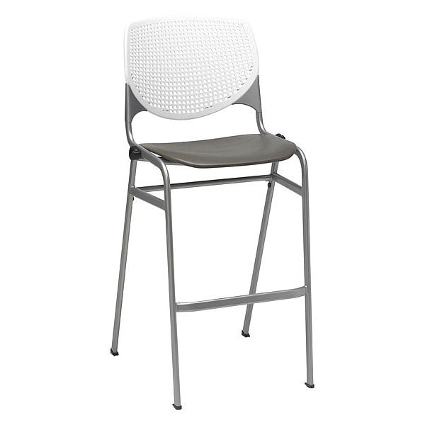 Poly Stack Barstool, Brwnstne Seat