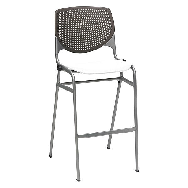 Poly Stack Barstool, Brwnstne Back