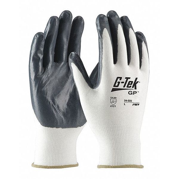 Glove Coated, White, Seamless, S, PR