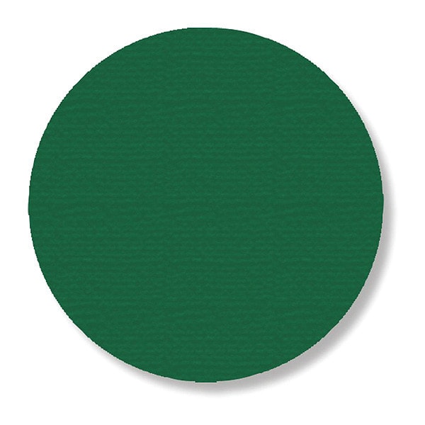Floor Tape Dot, Solid, Green, 3.5