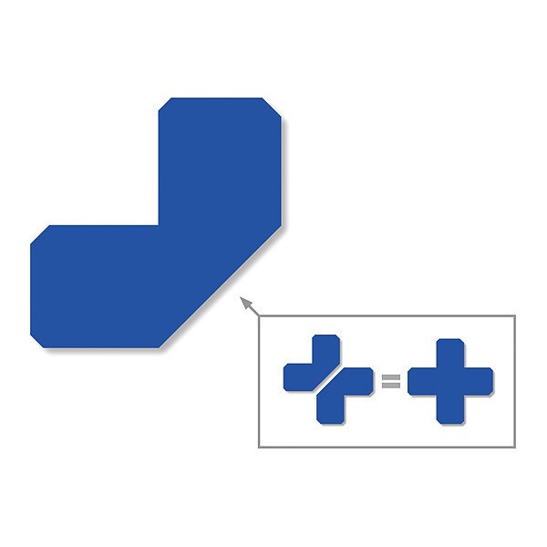 Half Angle, Solid, Blue, 2
