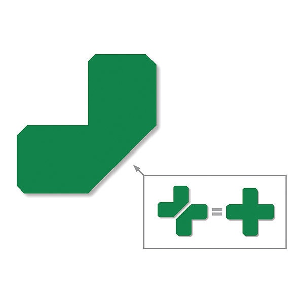 Half Angle, Solid, Green, 2