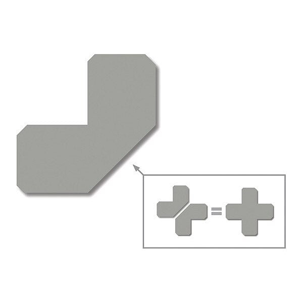 Half Angle, Solid, Gray, 2