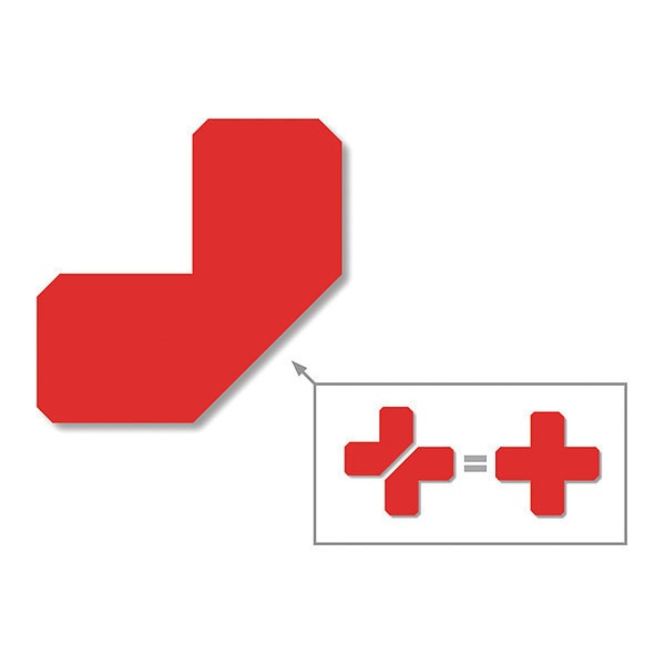 Half Angle, Solid, Red, 2