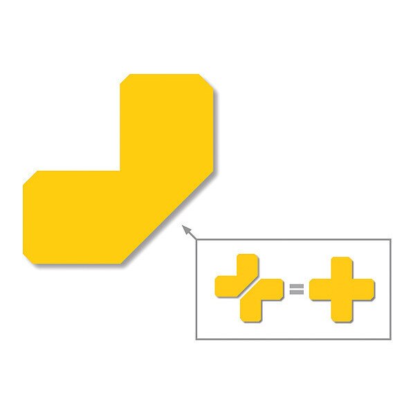 Half Angle, Solid, Yellow, 2