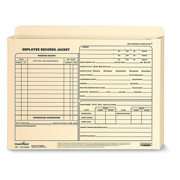 Employee Record Jckt, Expndbl Letter, PK25