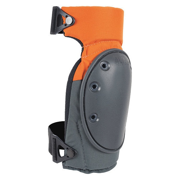 Knee Pads, Flex Cap, Gel, Gray/Orange, PR