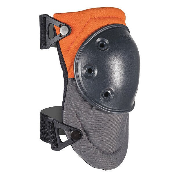 Knee Pads, Hard Cap, Gel, Gray/Orange, PR