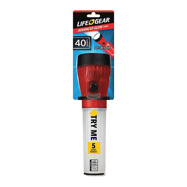Flashlight, Glow, 80 Lumens, Red, LED