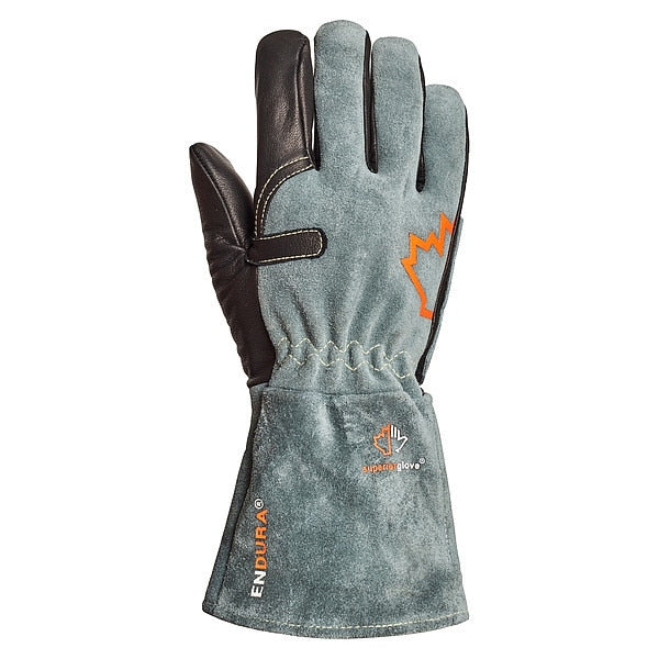 MIG Welding Gloves, Cowhide Palm, XL